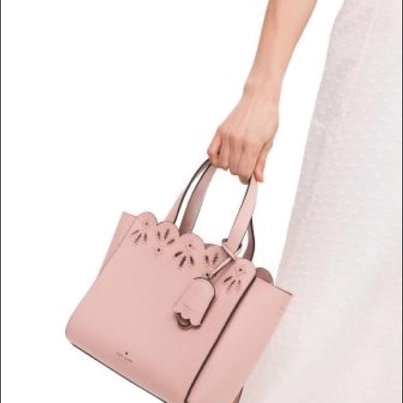Kate Spade mini Mina blush pink purse tote bag - Picture 2 of 9